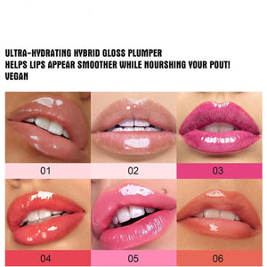 Girabella Lip Plumper,Lip Plumping Booster Gloss,Girabella Lip Gloss,Lip Plumper Gloss Girabella (6PCS)