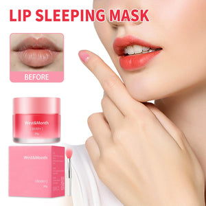 Lip Sleeping Mask Berry 20g - Hydrating Lip Care Treatment for Dry Lips Hydrate Moisture Hydrating Cracked Lips Lip Balm Dark Lips Skincare Aroma Compact Lip Mask Nourishing Moisturizer Moisturize Comfort