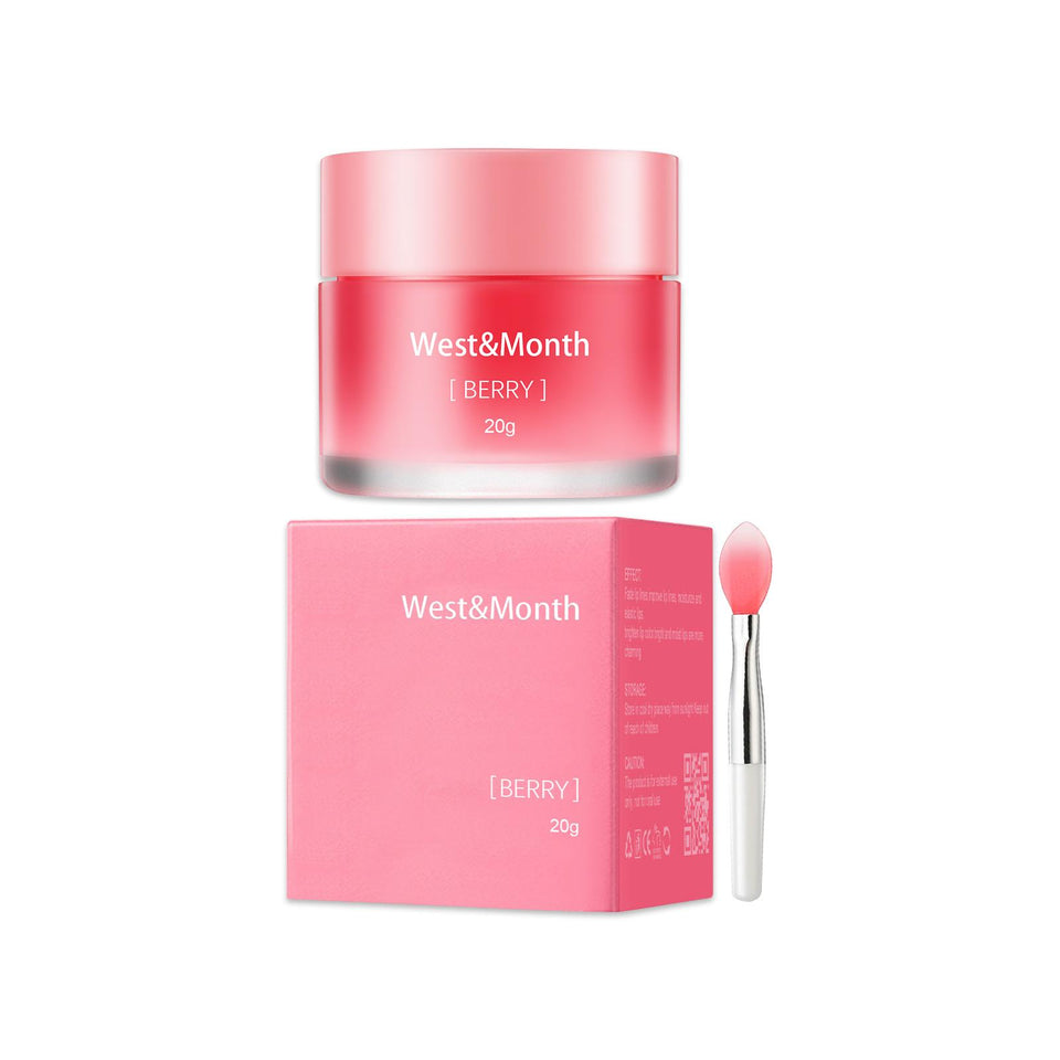 Lip Sleeping Mask Berry 20g - Hydrating Lip Care Treatment for Dry Lips Hydrate Moisture Hydrating Cracked Lips Lip Balm Dark Lips Skincare Aroma Compact Lip Mask Nourishing Moisturizer Moisturize Comfort