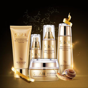 5Pcs/Set Snail Water Makeup Face Care Set Moisturizing Hydrating Nourishing Oil Control Anti Skin care Cosmetics