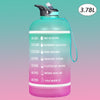 2.2/3.78L Gallon Water Bottle with Time Marker &amp; Straw, Motivational Water Jug BPA Free Leakproof Large Water Bottles Gym