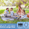 200cm*200cm Extra Large Picnic Blanket Floral Outdoor Picnic Beach Mat Foldable Thick Camping Mat Tent Ground Mat Trekking