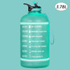 2.2/3.78L Gallon Water Bottle with Time Marker &amp; Straw, Motivational Water Jug BPA Free Leakproof Large Water Bottles Gym