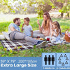 200cm*200cm Extra Large Picnic Blanket Floral Outdoor Picnic Beach Mat Foldable Thick Camping Mat Tent Ground Mat Trekking