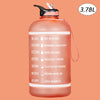 2.2/3.78L Gallon Water Bottle with Time Marker &amp; Straw, Motivational Water Jug BPA Free Leakproof Large Water Bottles Gym