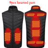 11PCS Heated vest Jacket Fashion Men Women Coat Intelligent USB Electric Heating Thermal Warm Clothes Winter Heated Vest  열선조끼