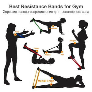 COPOZZ 30cm Resistance Bands Set Elastic Resistence Band Latex Mini Sport Gym Workout Yoga Pilates Exercise Fitness Equipment