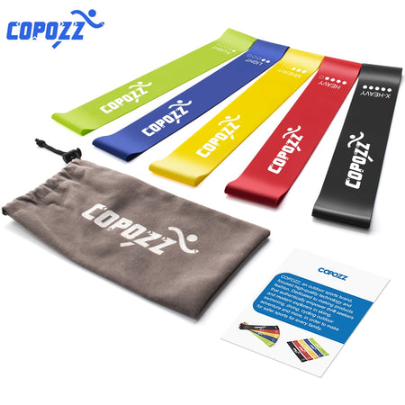 COPOZZ 30cm Resistance Bands Set Elastic Resistence Band Latex Mini Sport Gym Workout Yoga Pilates Exercise Fitness Equipment