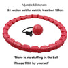 24 Section Adjustable Sport Hoops Abdominal Thin Waist Exercise Detachable Massage Fitness Hoop Training Weight Loss