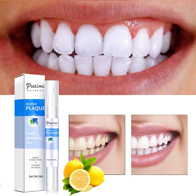 EFERO Dental Teeth Whitening Pen Cleaning Stains Bleaching Tool Whitening Tooth Serum Oral Care Teeth Whitening Essence Pen