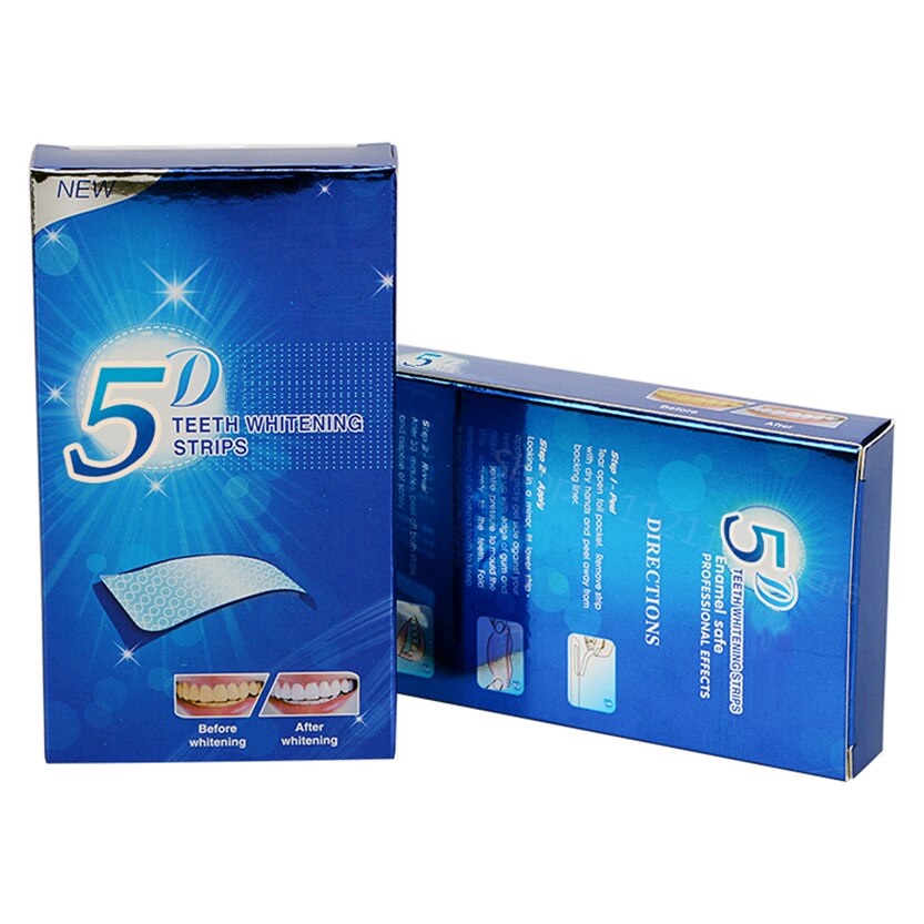 5D Gel Teeth Whitening Strips White Tooth Dental kit Oral Hygiene Care